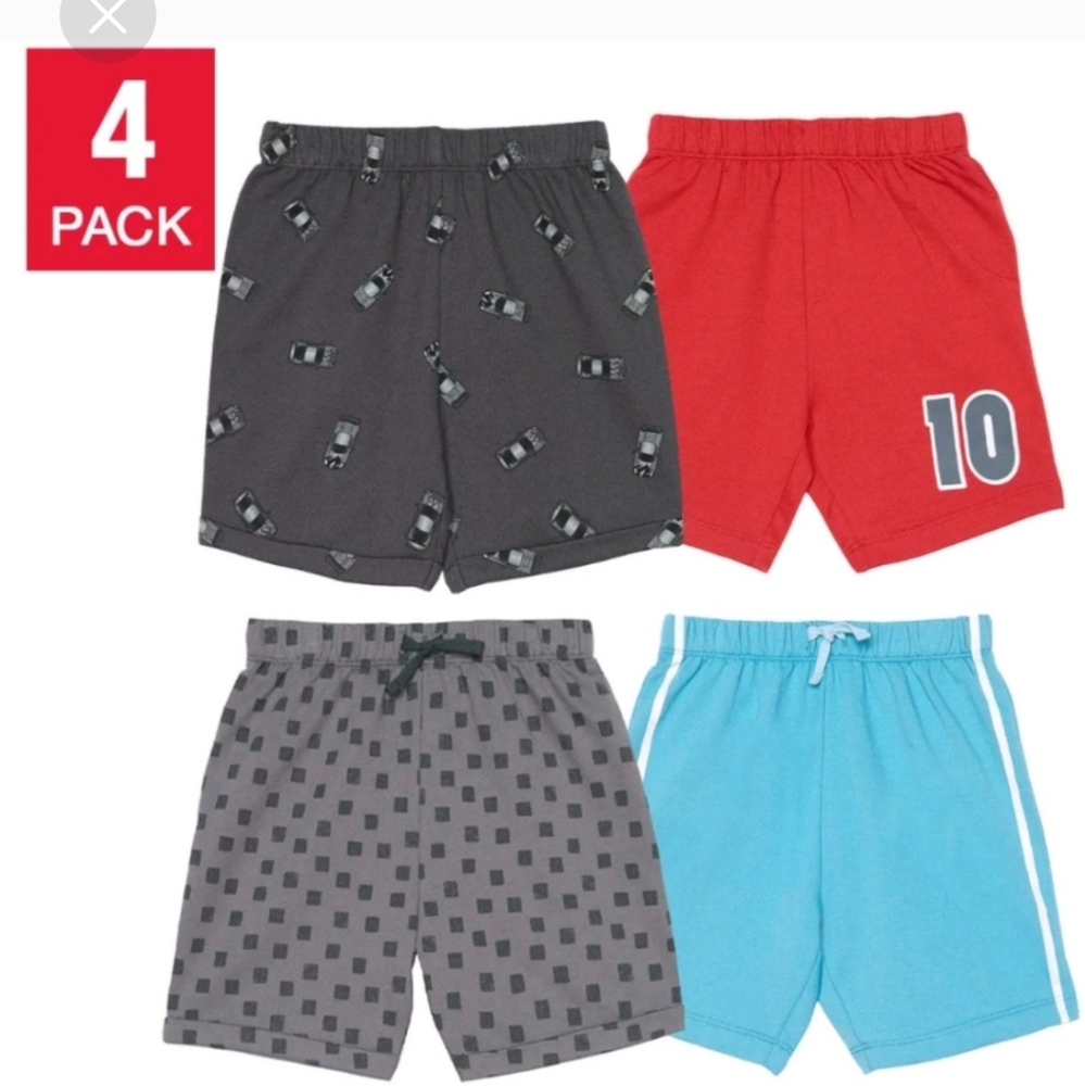 Pekkle Kids' Shorts (4 Pack) car, 5t nwt
